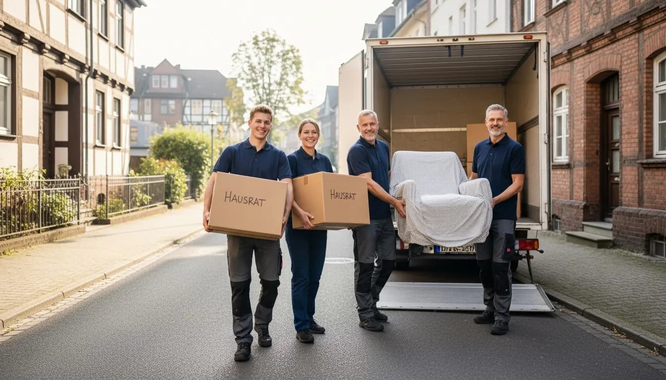Umzugsteam bei einem Umzug in Springe